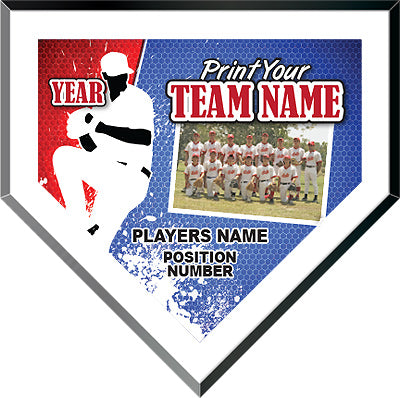 Full Color Home Plate Plaque with Your Photo [HPMFCP14]