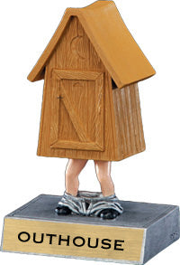 Outhouse Bobblehead 'Toon Resin Trophy [SBH-OH]
