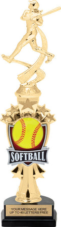 Softball Shooting Star Sport Riser Trophy [TMSSTR14-SB]