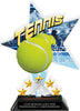 Tennis Shattered Star Colorix Acrylic Trophy- 8.5 inch [TACR85-STR-TN-Q]
