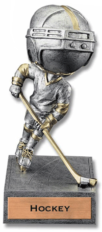 Hockey Bobblehead 'Toon Resin Trophy [SBH-HK]