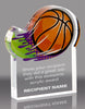 Basketball Splatters Acrylic Award- 4x5 inch [ASLM-45-BK-Q]