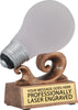 Bright Idea Lightbulb Resin Trophy [RM13-55]