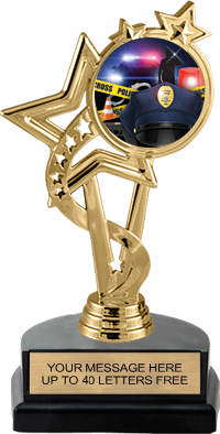 EXCLUSIVE Color Insert Trophy on Marble Tone Base [THSi-TD]