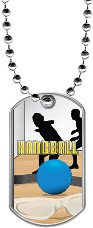 Handball Dog Tags [DTLAM2-HNDBLUS]