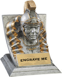 Trojan/Spartan Mascot with Attitude - 4" Resin Trophy [MWA-118]