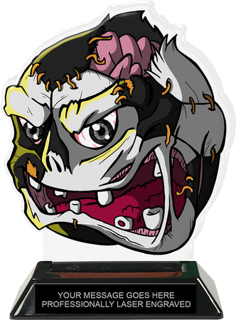 Exclusive Soccer Zomball Colorix-T Acrylic Trophy - 6.25 inch [TACR6-ZMBL-SC-Q]