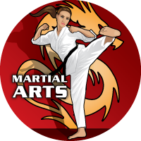 Martial Arts - Female Kicking Insert [TD-4419]