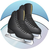 Figure Skating- Male Black Skates Insert [TD-1199]