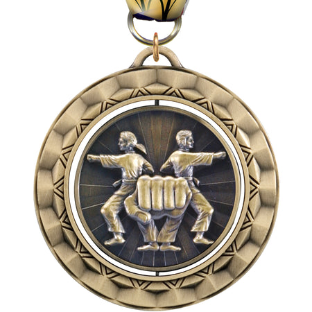 2 5/16" Martial Arts Spinning Medal [MSPN-MA]