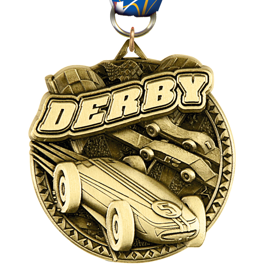 2" Derby Ultra-Impact 3-D Medal [MDTD2-PNWD]