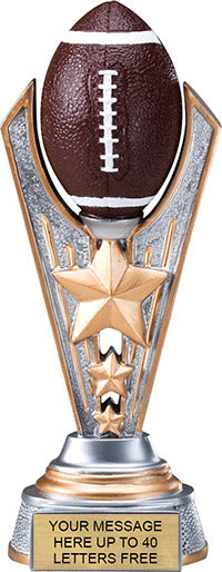 Football Triple-Star Victory Resin Trophy [RMV6-FB]