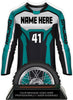 Motocross Jersey Colorix-T Acrylic Trophy - Teal [TACR7-JSY-MOTOX-TEAL-Q]