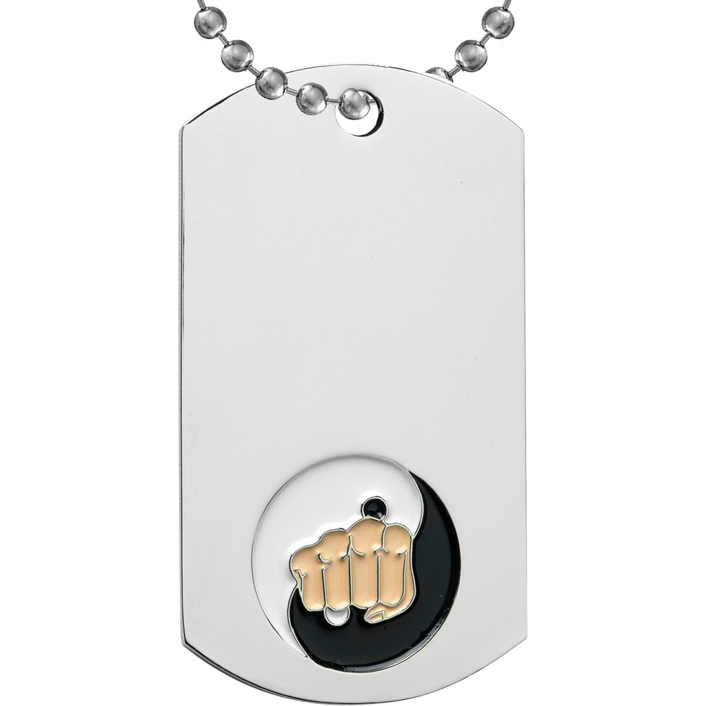 Martial Arts Etched & Paint Filled Dog Tag [DTS-MA]