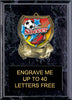 Soccer Sport Shield Plaque [PSHLD57-SC-5-x-7]