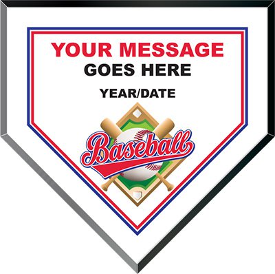 Color Home Plate Plaque [HPMSMPL11]