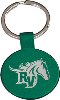 Round Metal Key Chain- Green [KCRD113GN]