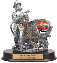 Fireman Pewter Finish Resin Trophy [SGRFIRE]