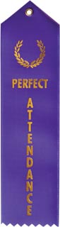 Perfect Attendance Stock Ribbon [R203-PA]