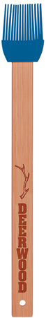 Silicone Baster Brush with Bamboo Handle- Blue [BSTJ9-BLU]