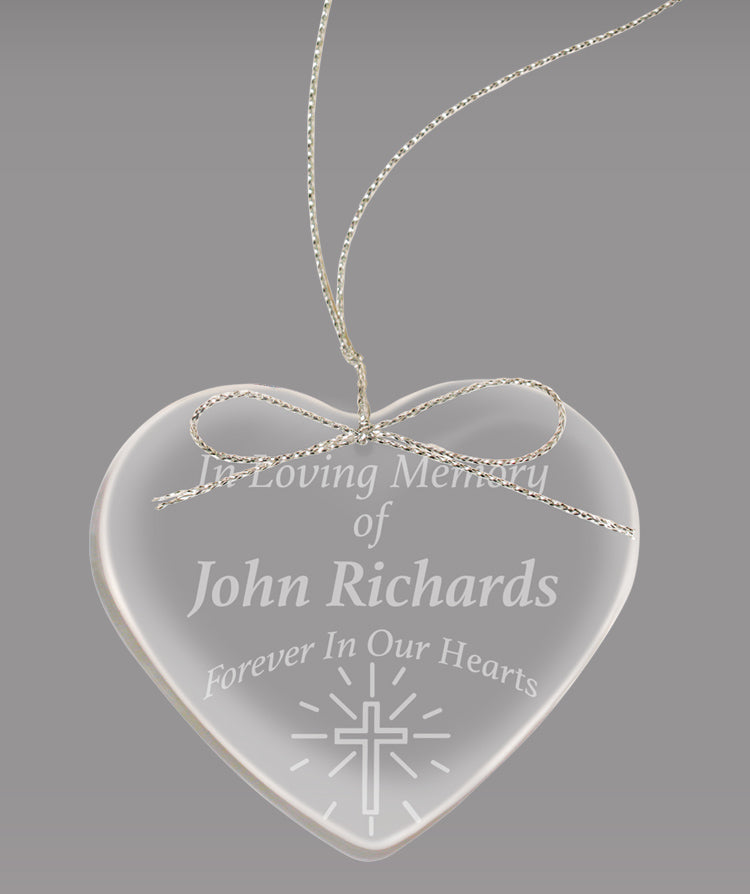 Crystal Faceted Ornament- Heart [CORN1401]