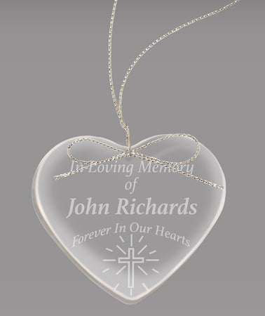 Crystal Faceted Ornament- Heart [CORN1401]