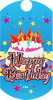 Happy Birthday Dog Tag Insert [DT-1220]