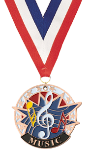 Music Medal USA Sport Medal- Bronze [M2USA-MC-B]