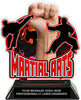 Martial Arts Colorix-T Acrylic Trophy [TACR6-MA-Q]