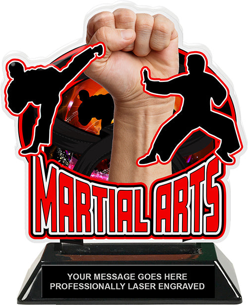 Martial Arts Colorix-T Acrylic Trophy [TACR6-MA-Q]