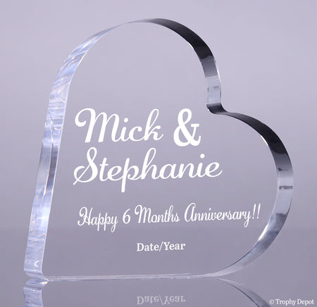 Acrylic Heart Award- 3.5 inch [A75HRT-3-Q]