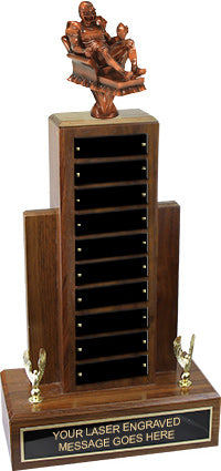Fantasy Football Resin Empire Walnut Perpetual Trophy [TREWALPP19-FFB]
