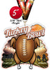 Turkey Bowl Roasted Colorix-M Acrylic Medal [MACR5-TRKBWL2]