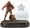 Bronze Football Gallery Resin with Engravable Jade Crystal [RMFB97]