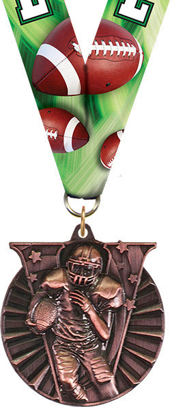 Football Victory Medal- Bronze [MVM2-FB-B]