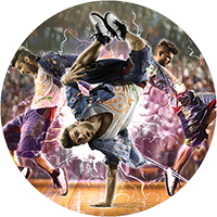 Dance - Hip Hop Male Lightning Insert [TD-4153]