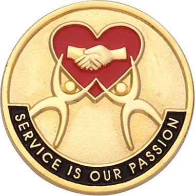 Service is Our Passion Enameled Pin [PCM-EMP-544]