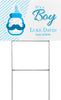 Birth Announcement Boy Yard Sign - 18 x 12 inch [YS1812-BRT-M]