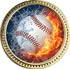 Baseball Round Insert Pin [P78RI-BS2]