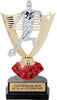 Soccer Female Diamond Riser Victory Backdrop Trophy [TDRHSVYB-8-SCF]