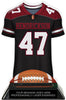 Football Jersey Colorix-T Acrylic Trophy- Maroon [TACR7-JSY-FB-MRN-Q]