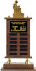 Gold Finish Fantasy Football Walnut Finish Perpetual Trophy [TPP22-FFBP]