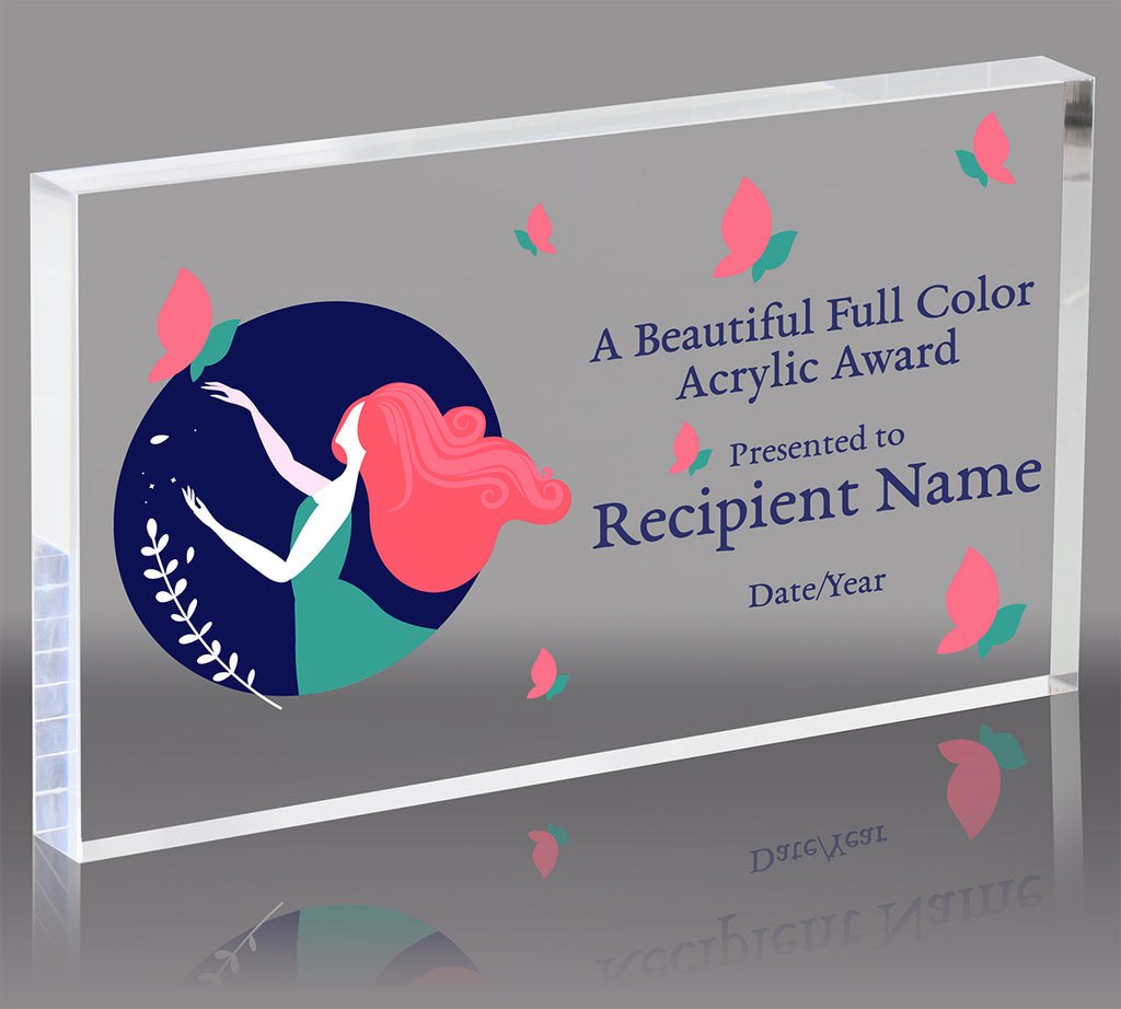 Custom Vibrix Acrylic Award - 7 x 5 inch Horizontal [AX75BV]