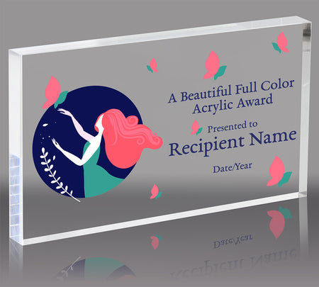 Custom Vibrix Acrylic Award - 7 x 5 inch Horizontal [AX75BV]