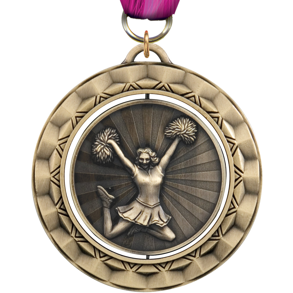 2 5/16" Cheer Spinning Medal [MSPN-CH]