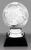 Crystal Soccer Ball on Crystal Base- 6.5 inch [CMSC281]