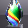 Rainbow Colored Twist Art Glass Award - 9