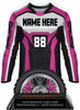Motocross Jersey Colorix-T Acrylic Trophy - Pink [TACR7-JSY-MOTOX-PNK-Q]