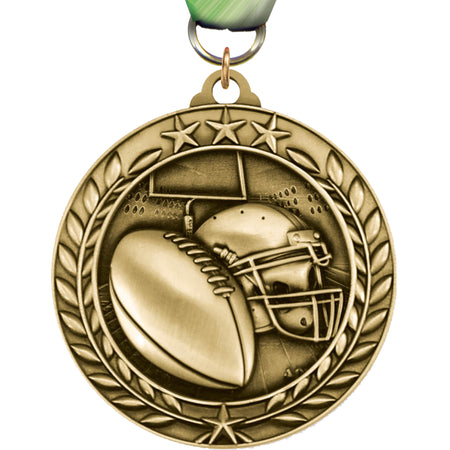 Football Dimensional Medal [MSW2-FB]