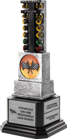 Drag Race Tree Insert Resin Trophy on Monument Bases [TSDRSMB-088]